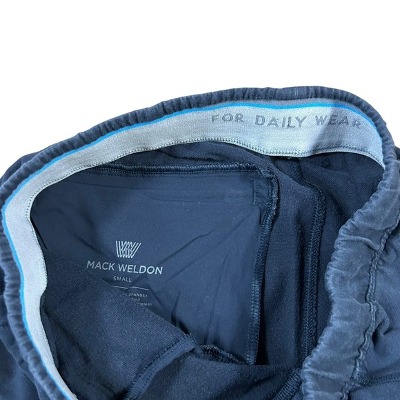 Mack Weldon Shorts Mens Small Blue ACE Sweatshorts Gym Athletic Drawstring - Picture 3 of 11